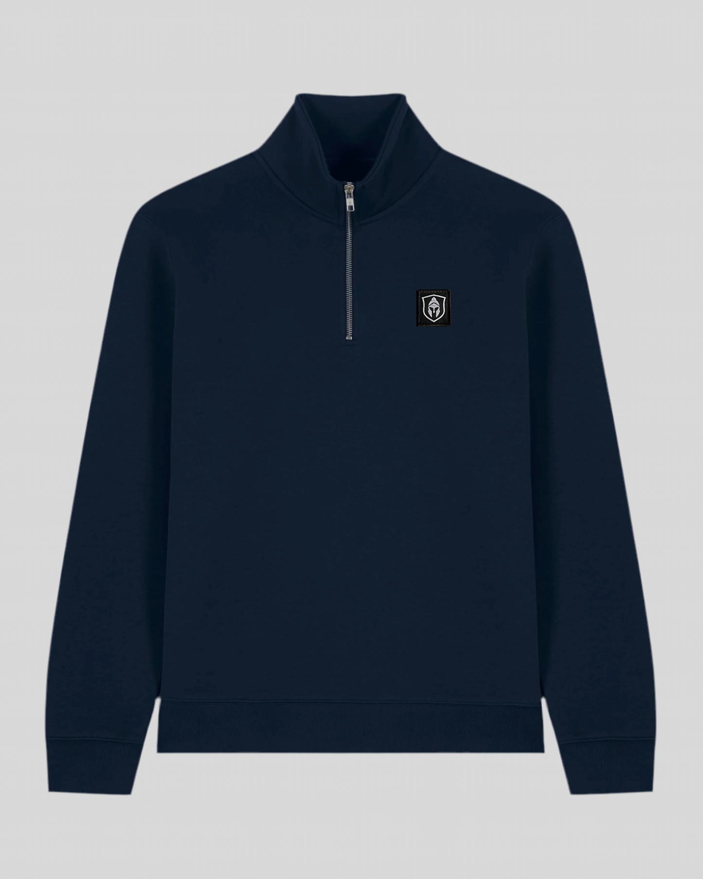 HALF ZIP SWEATER BLAUW