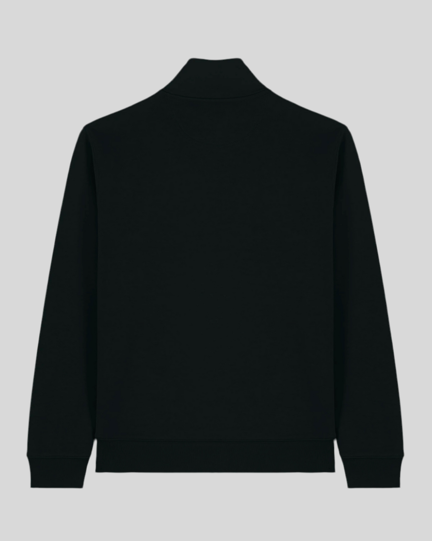 HALF ZIP SWEATER ZWART