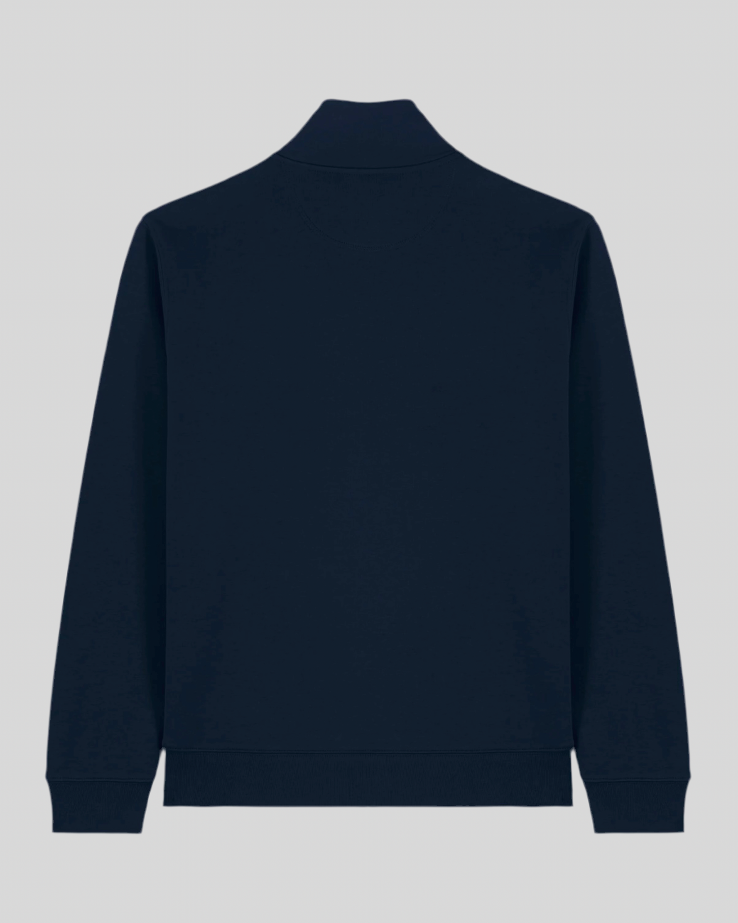 HALF ZIP SWEATER BLAUW