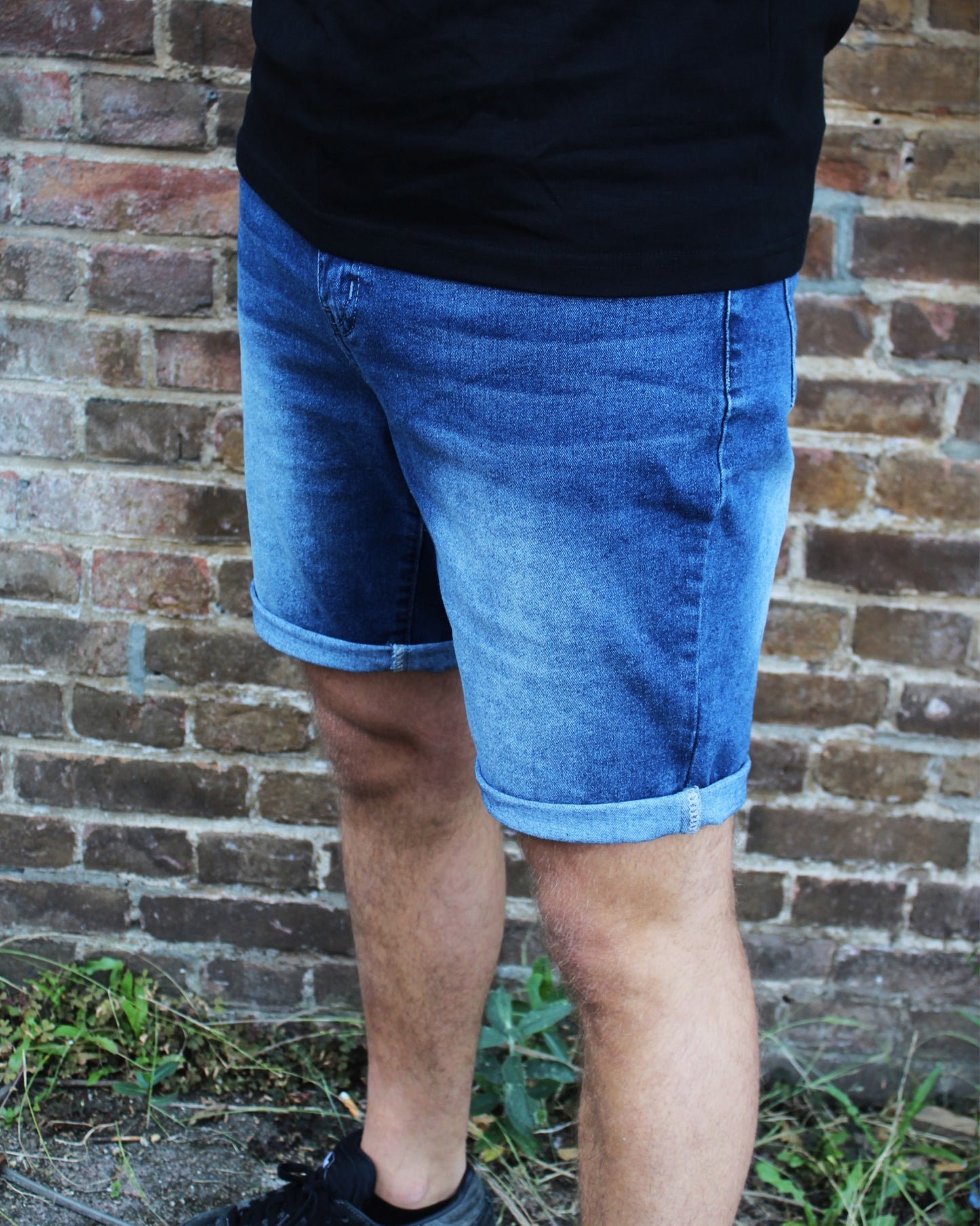 DENIM SHORTS BLAUW