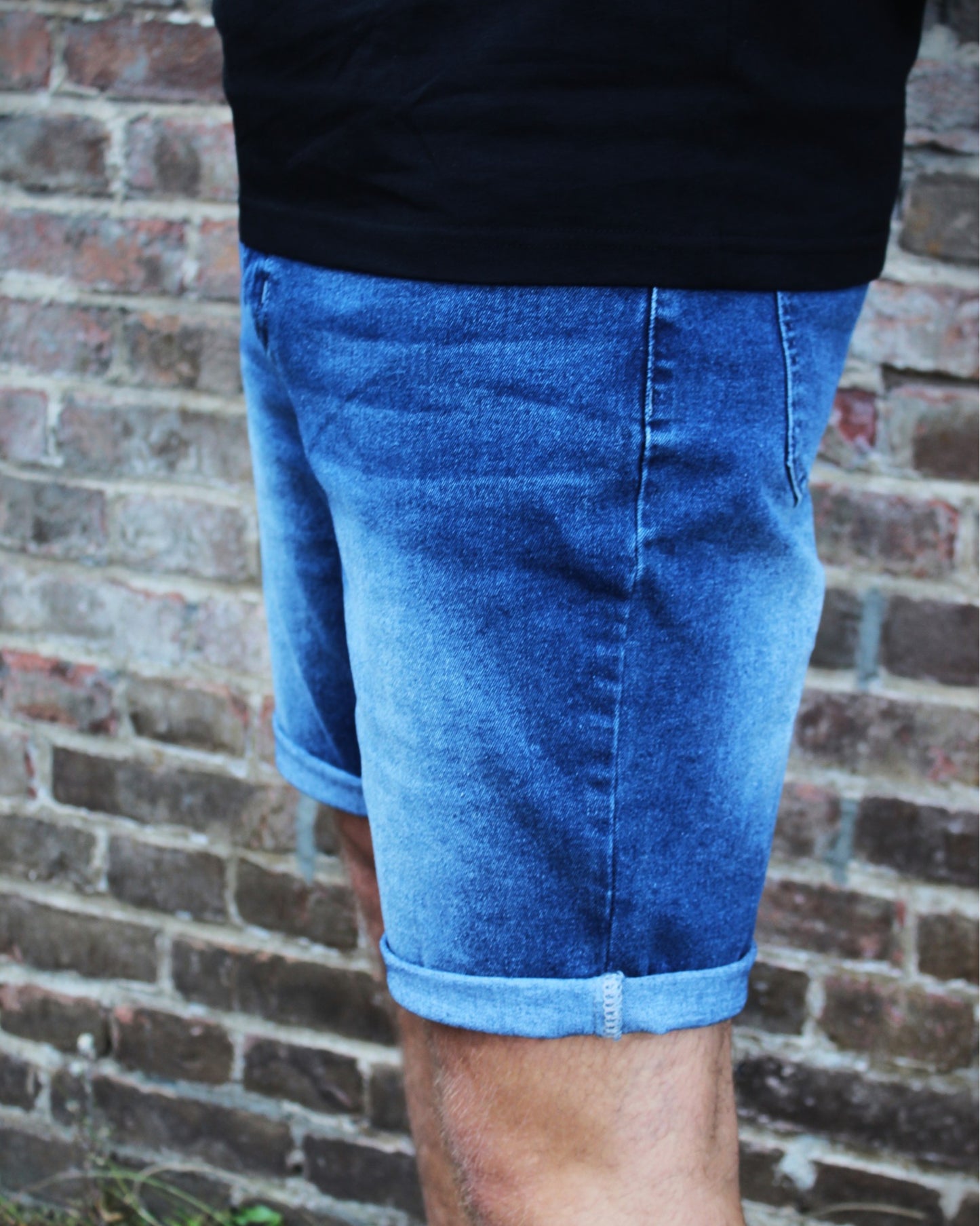 DENIM SHORTS BLAUW