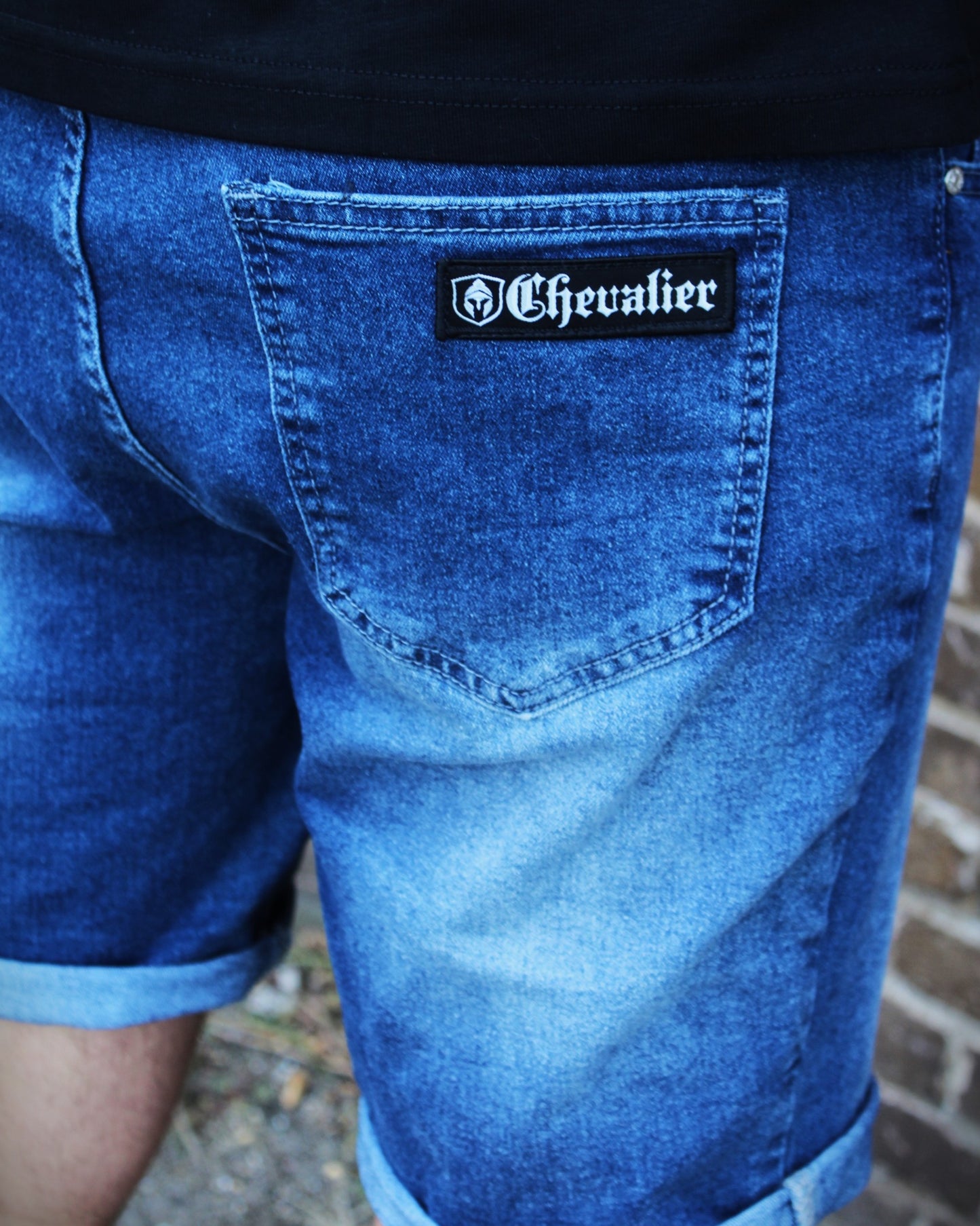 DENIM SHORTS BLAUW