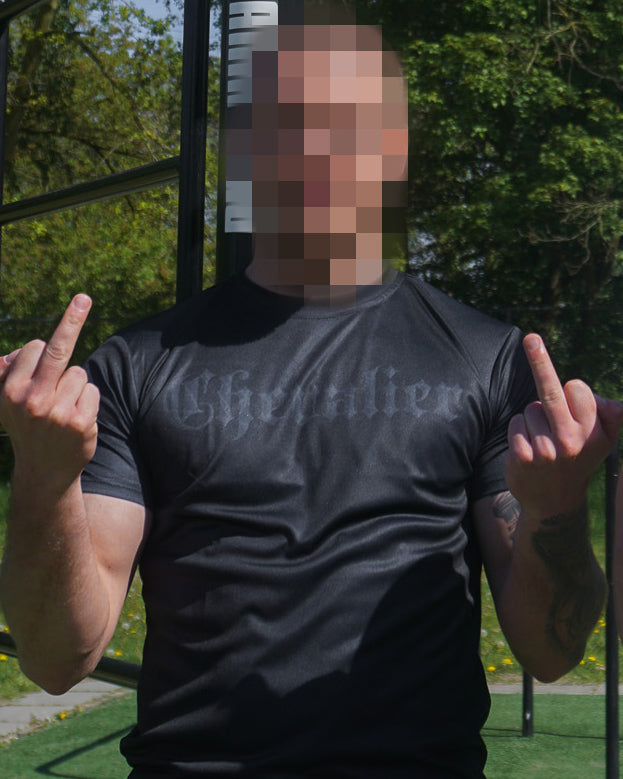SPORTSHIRT ZWART
