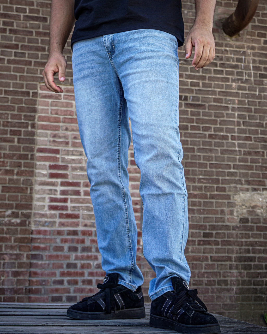 DENIM JEANS LICHTBLAUW
