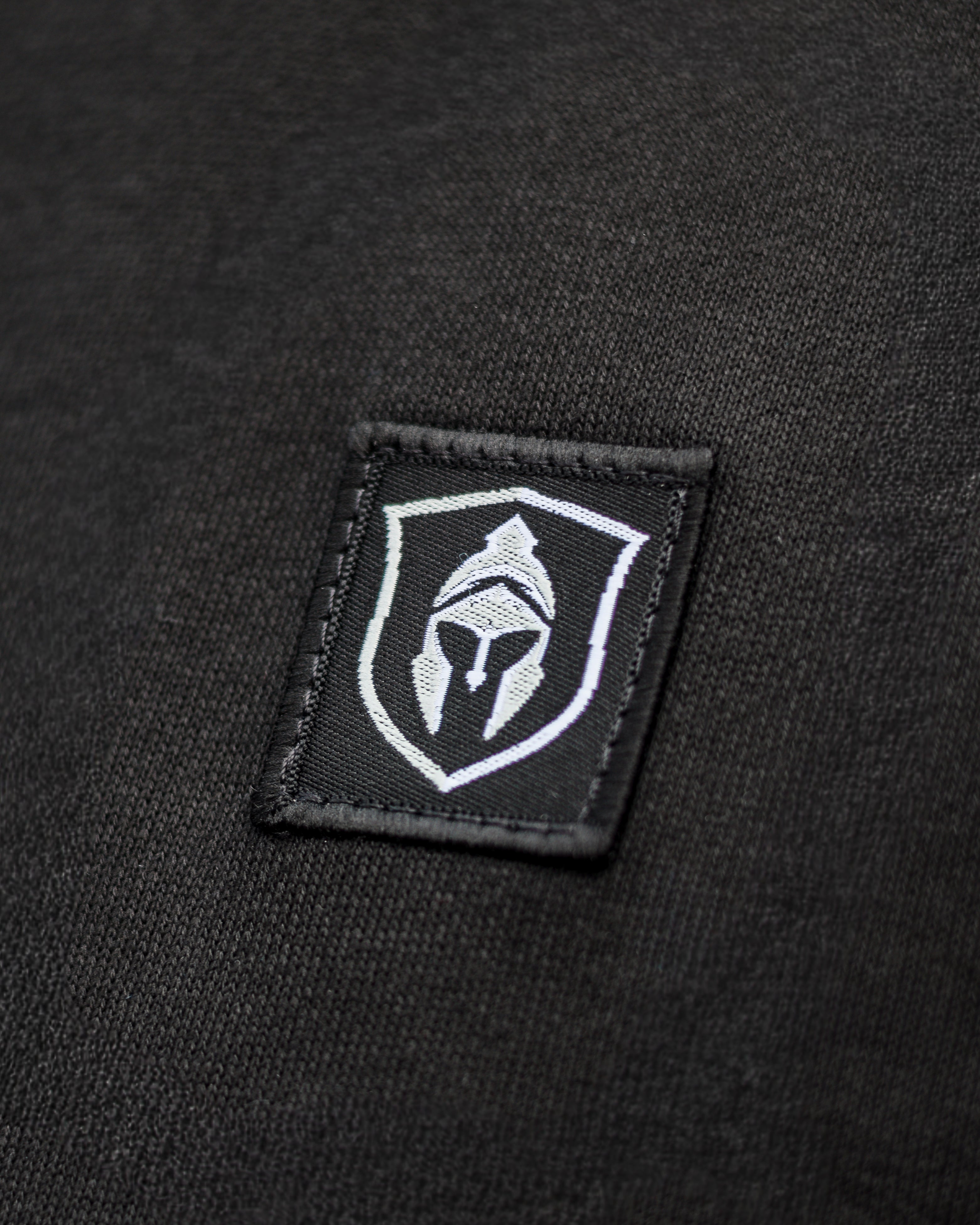 HALF ZIP CLASSIC SWEATER ZWART