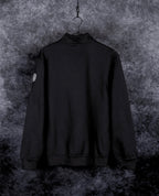 HALF ZIP ICON SWEATER ZWART