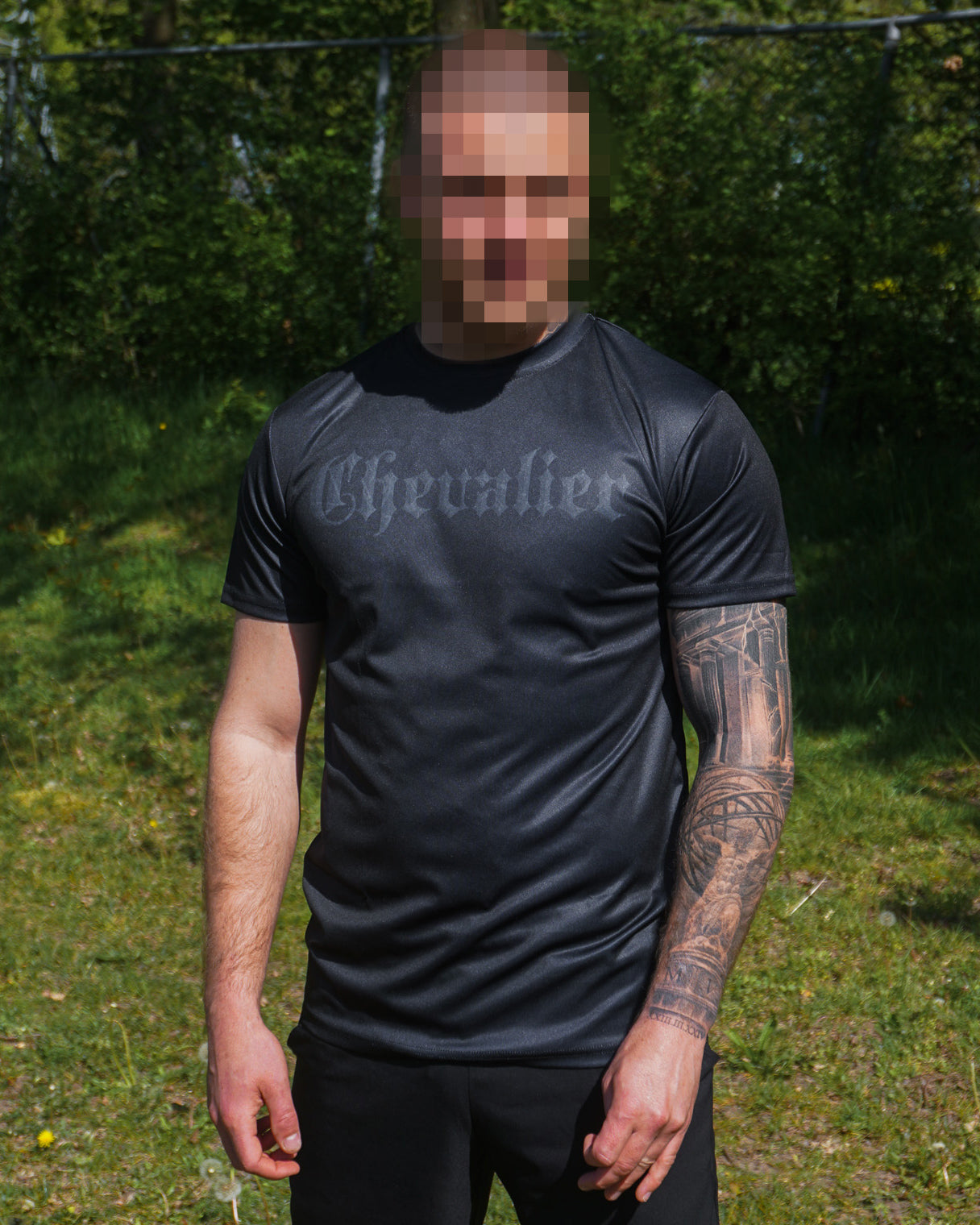 SPORTSHIRT ZWART