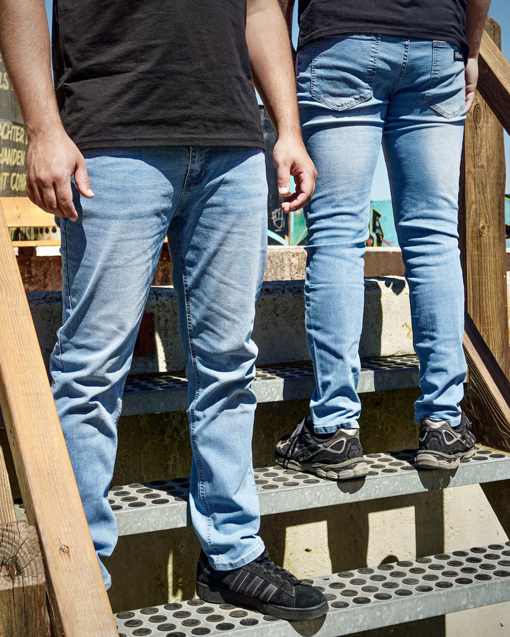 DENIM JEANS LICHTBLAUW