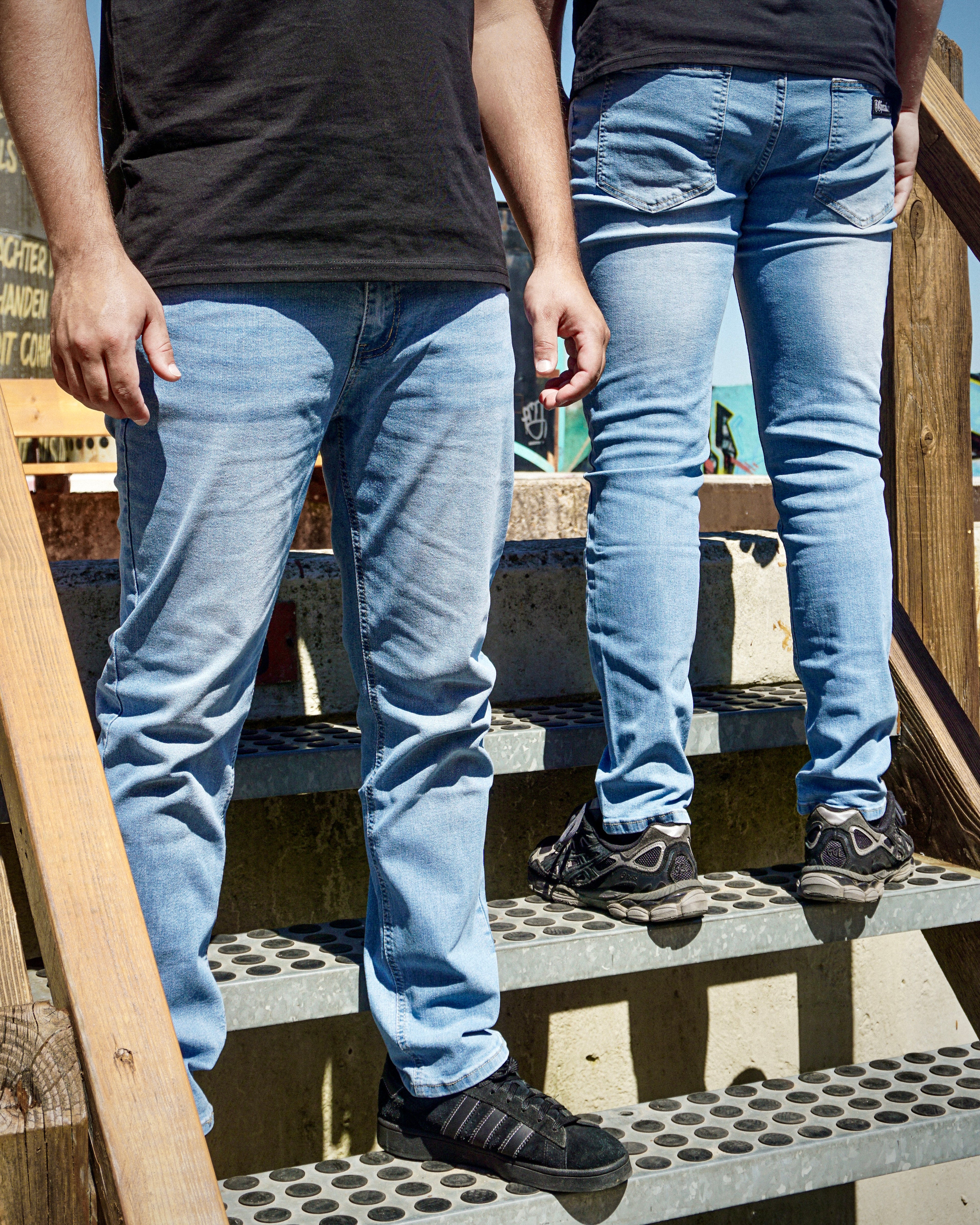 DENIM JEANS LICHTBLAUW