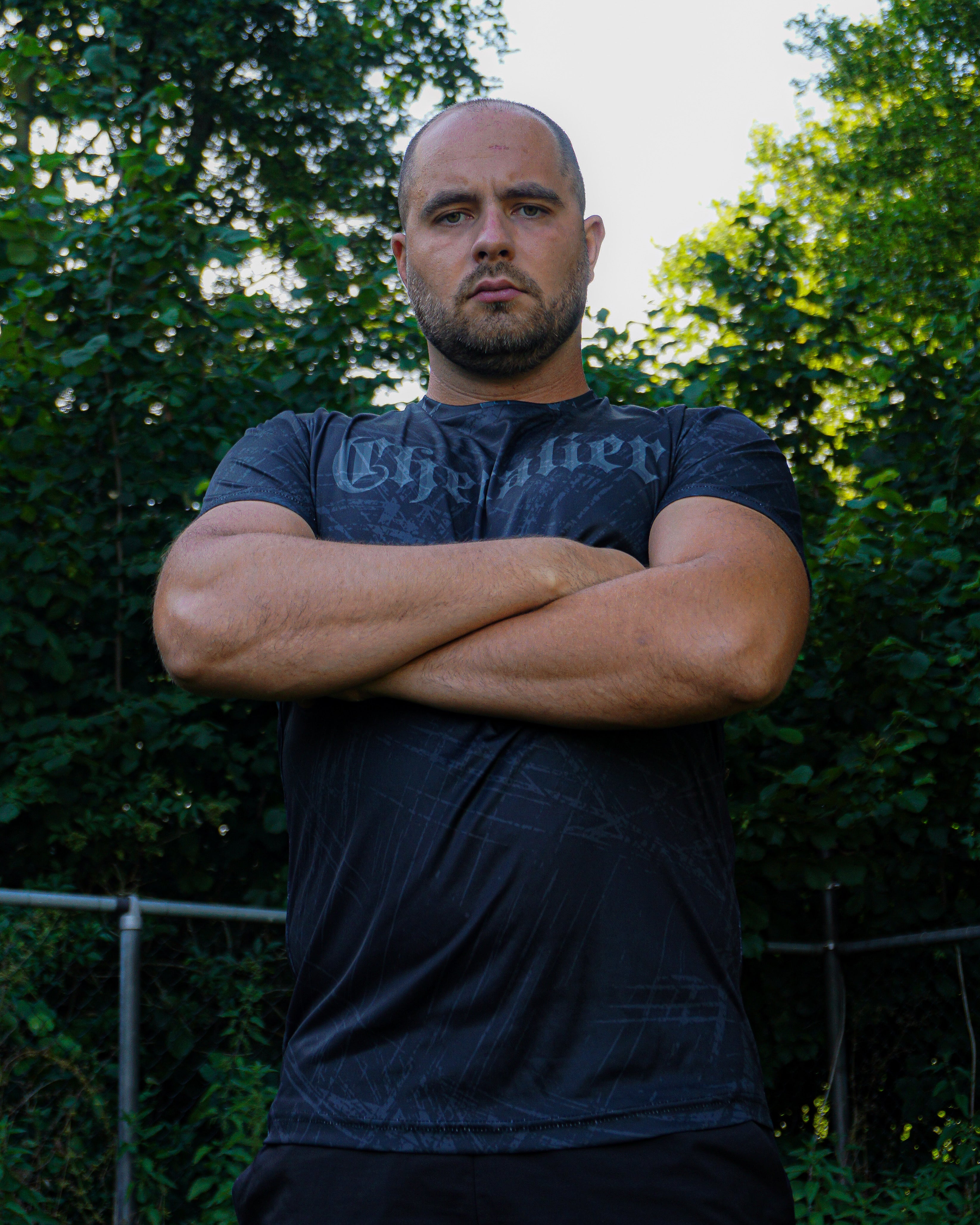 SPORTSHIRT ZWART