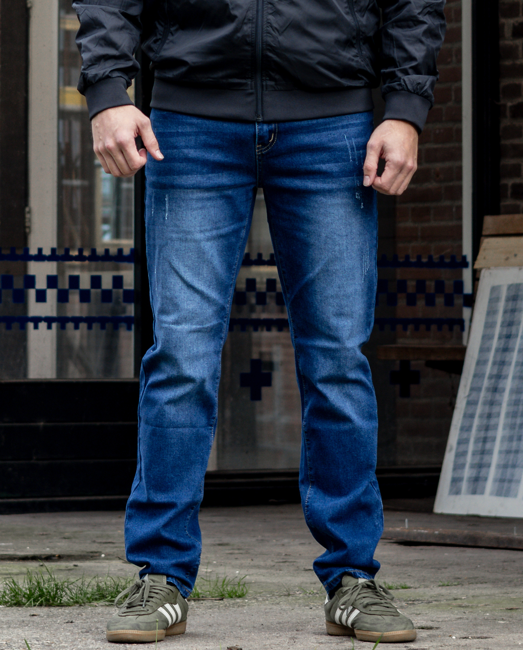 DENIM JEANS BLAUW