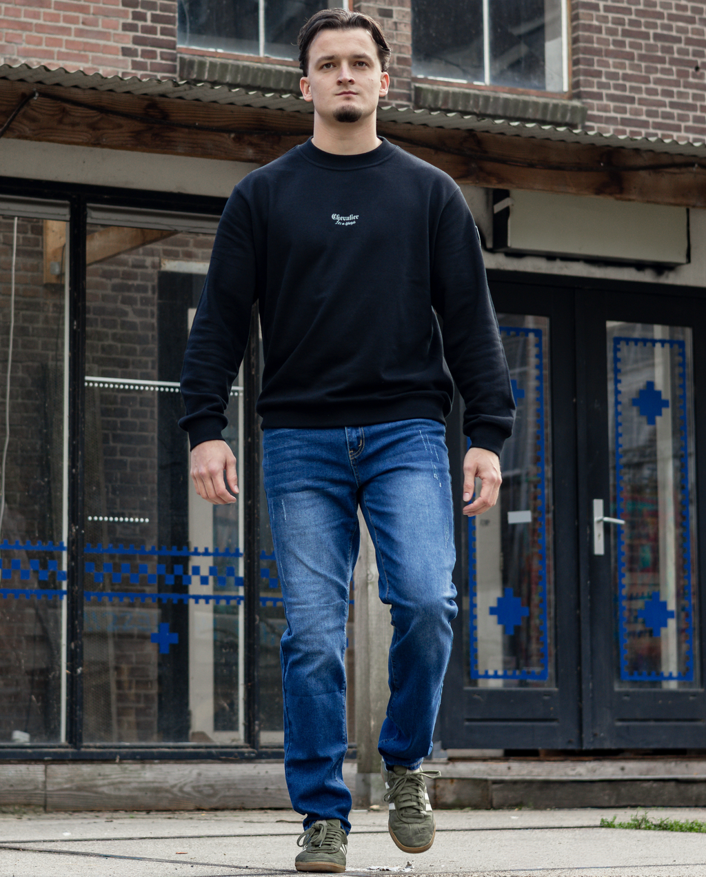 DENIM JEANS BLAUW