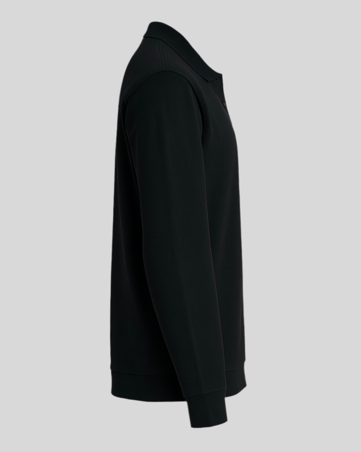CHEVALIER | POLO SWEATER ZWART