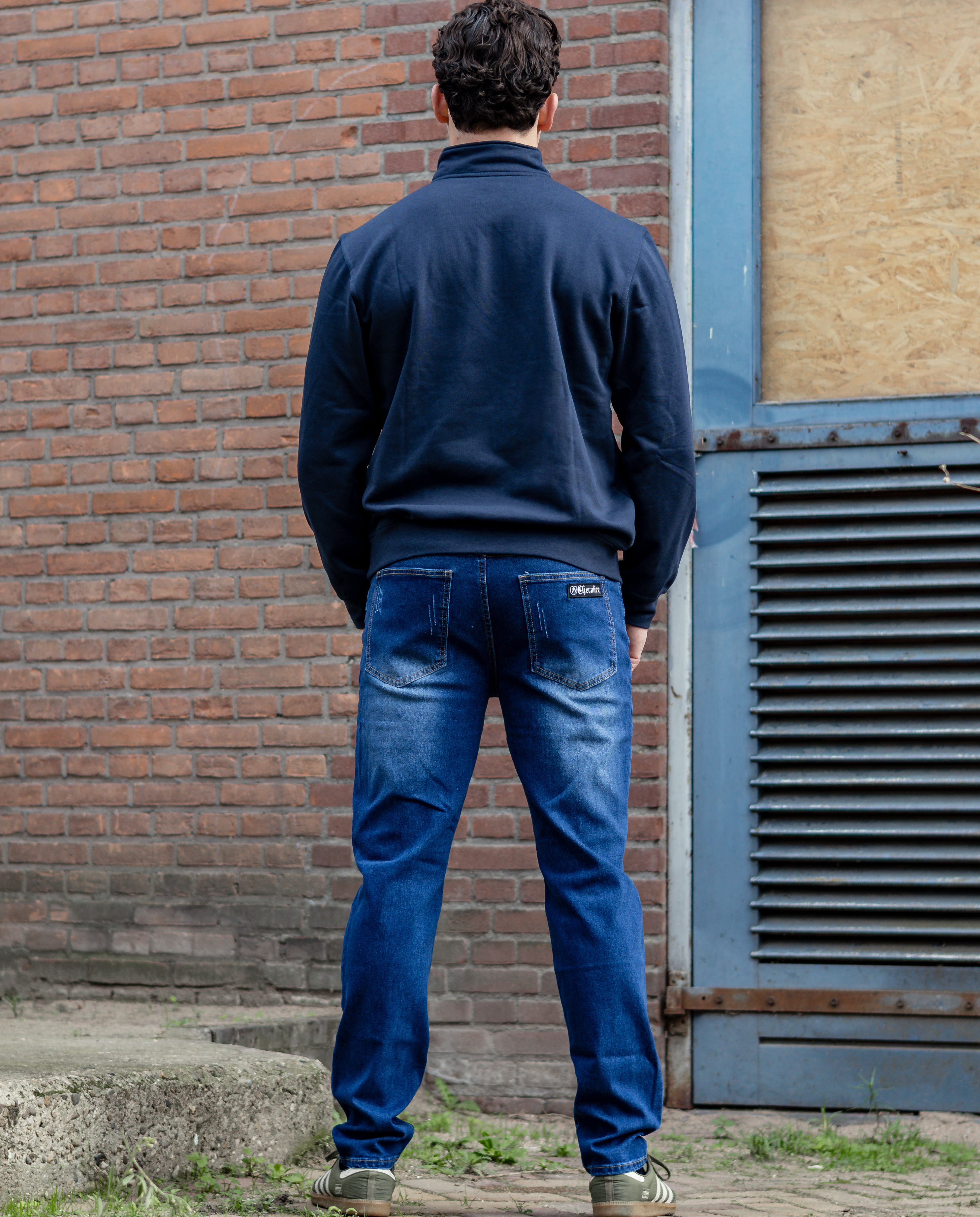 DENIM JEANS BLAUW