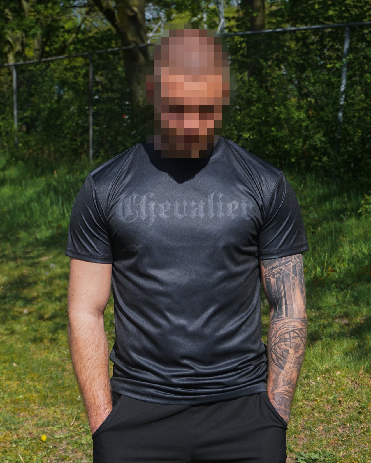 SPORTSHIRT ZWART
