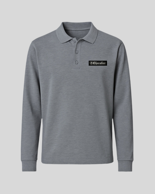 CHEVALIER | POLO SWEATER GRIJS