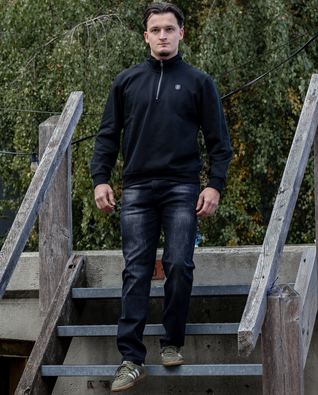 DENIM JEANS ZWART