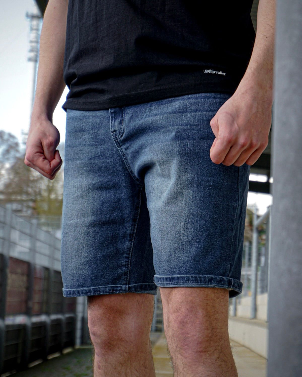 DENIM SHORTS BLAUW