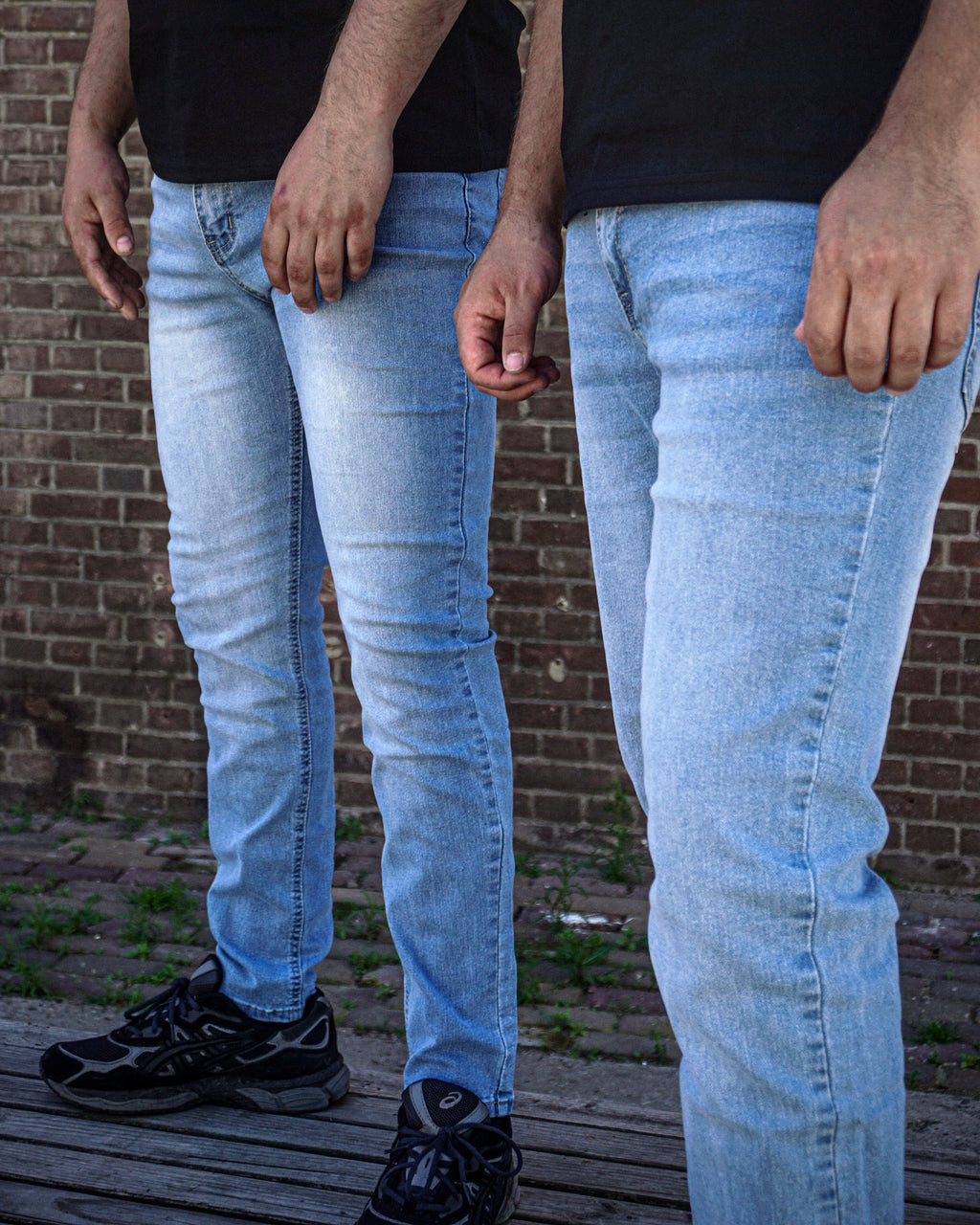 DENIM JEANS LICHTBLAUW
