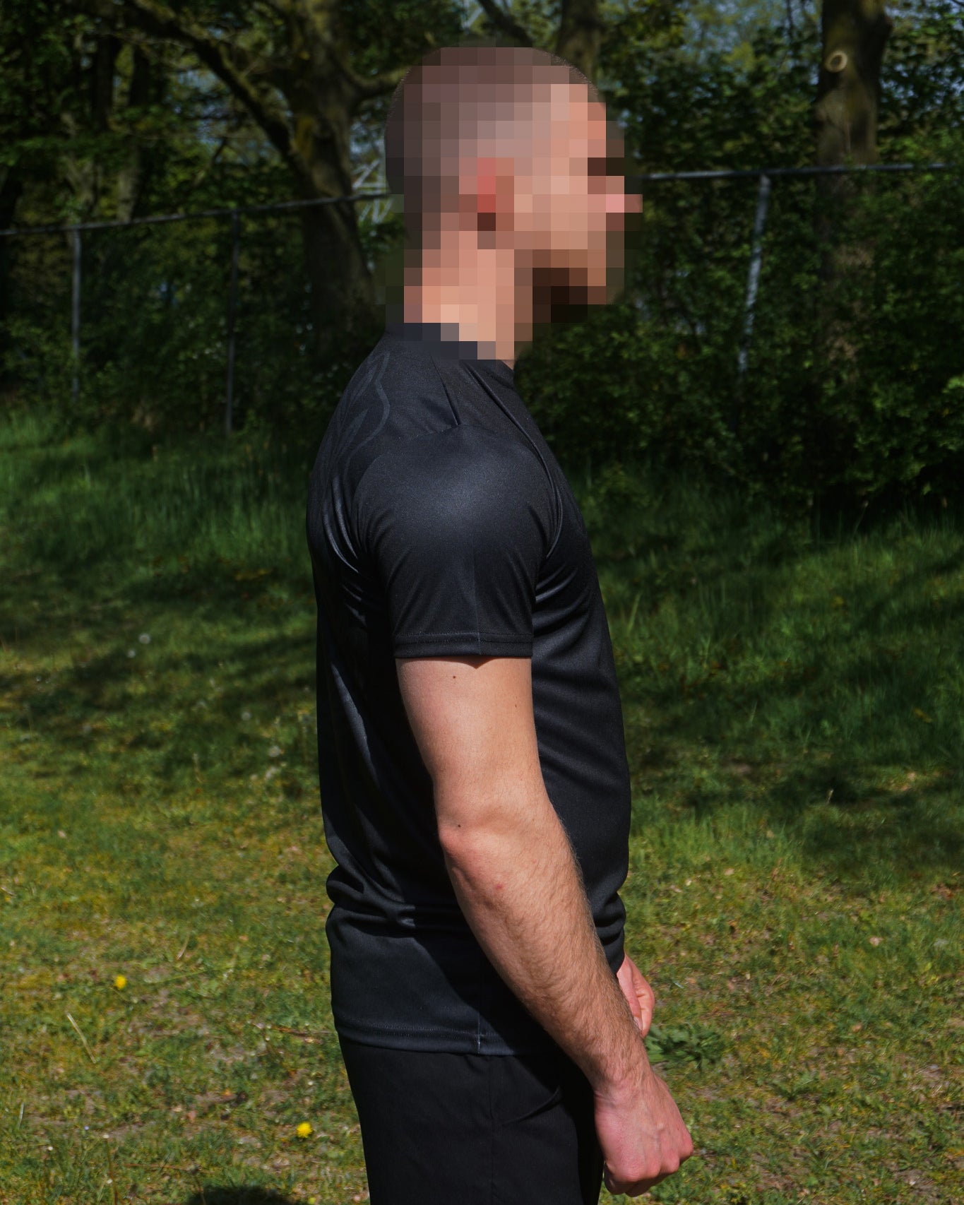 SPORTSHIRT ZWART