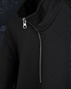 HALF ZIP ICON SWEATER ZWART