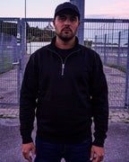ICON HALF ZIP SWEATER