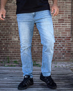 DENIM JEANS LICHTBLAUW