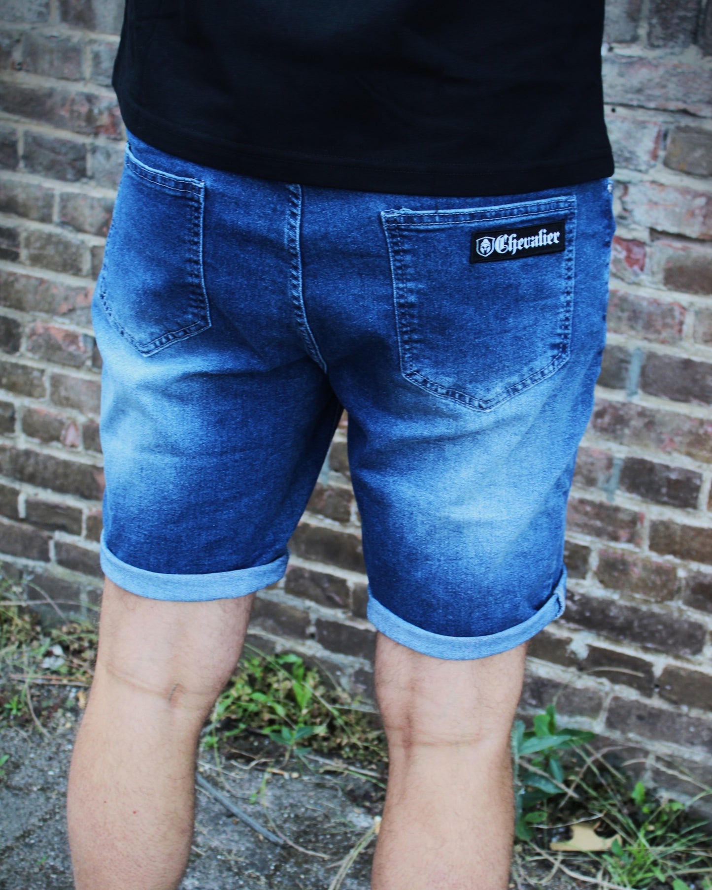 DENIM SHORTS BLAUW